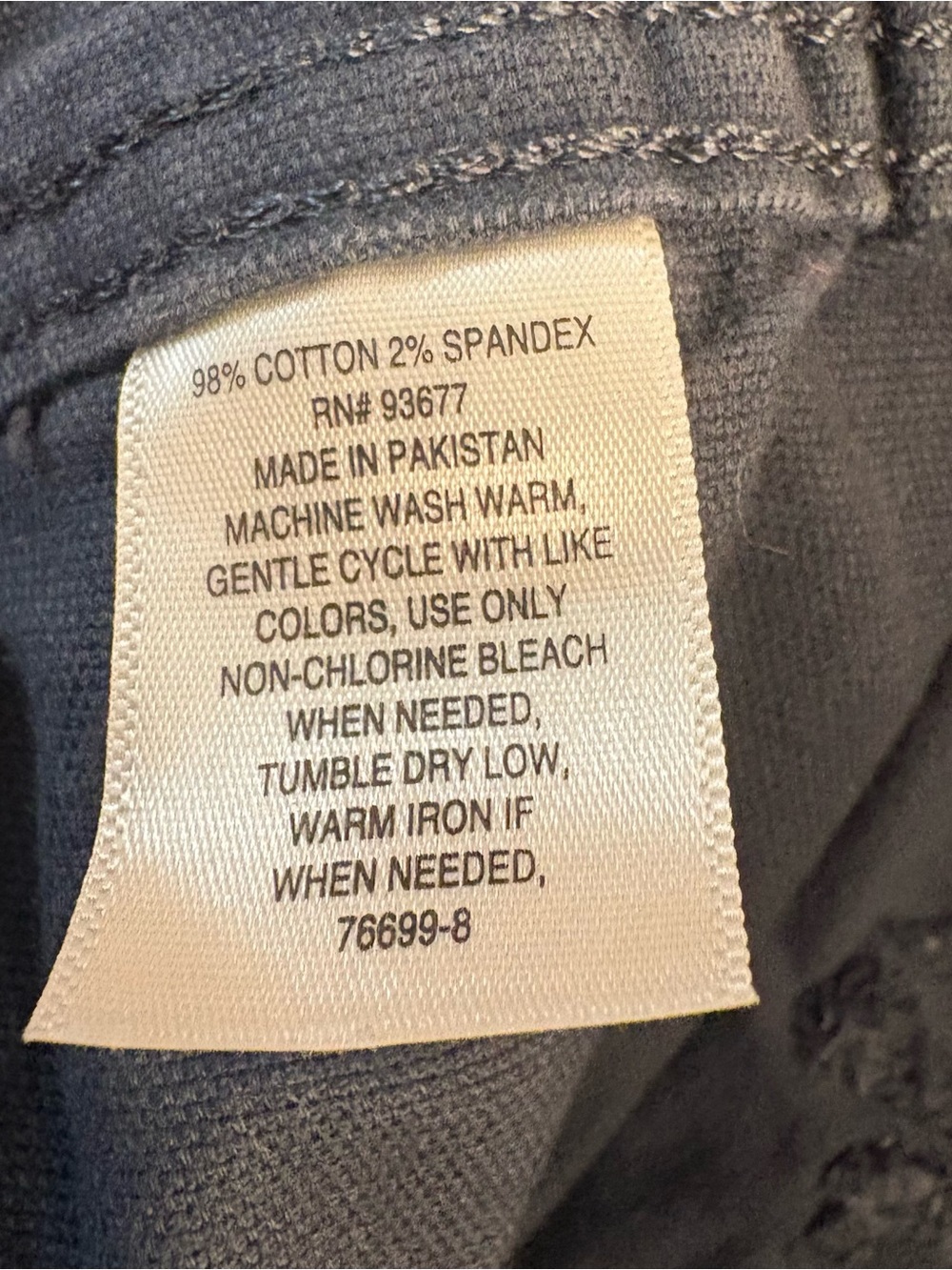 Mutual Weave Men’s Relaxed Fit Cargo Pants Blue Size 3XL 44X32 - Elastic Waist - Picture 6 of 7